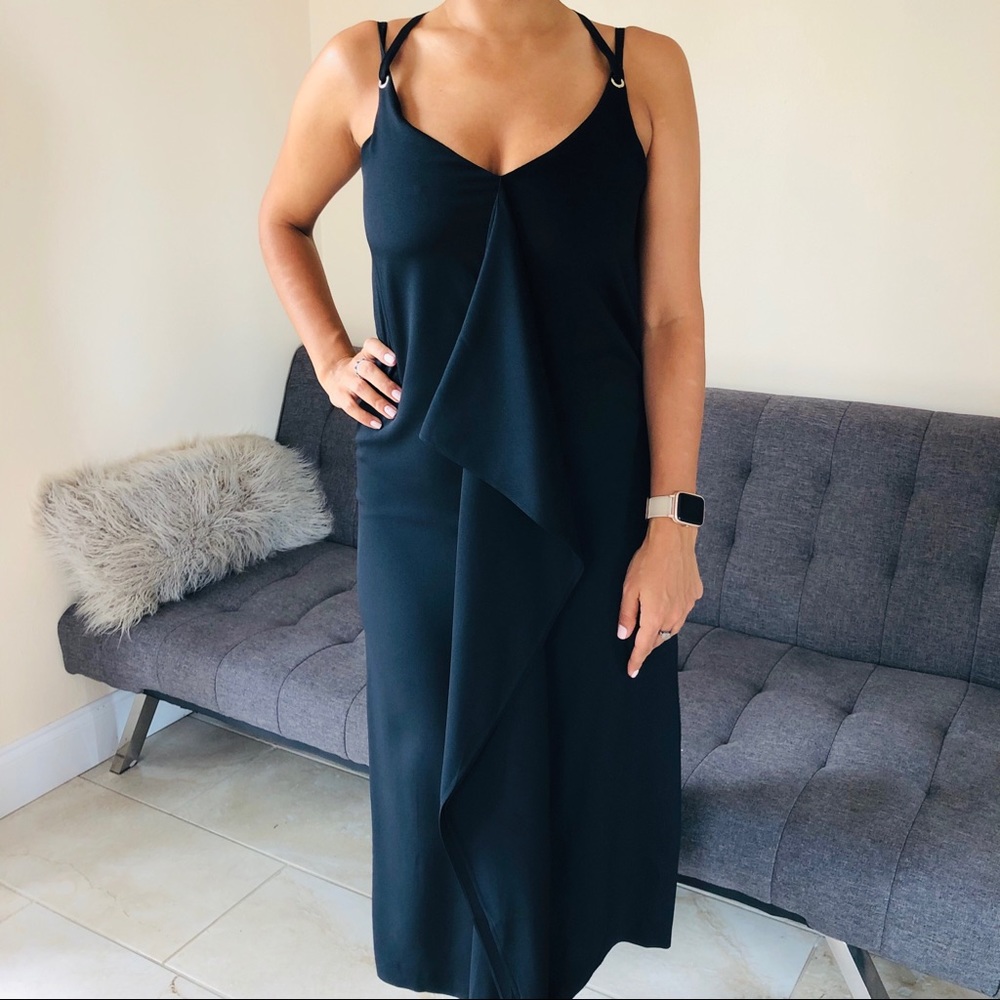 NWT Massimo Dutti black maxi dress - Picture 3 of 8